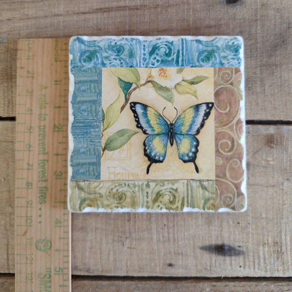 2020 Susan Winget Nature Garden by Certified International Ceramic Coasters - Picture 10 of 11